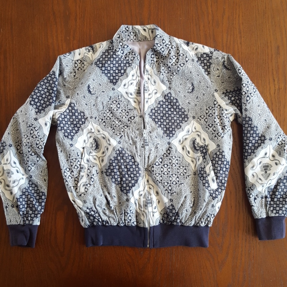 《 Dormeuil 》 Vintage Scarf Print Jacket